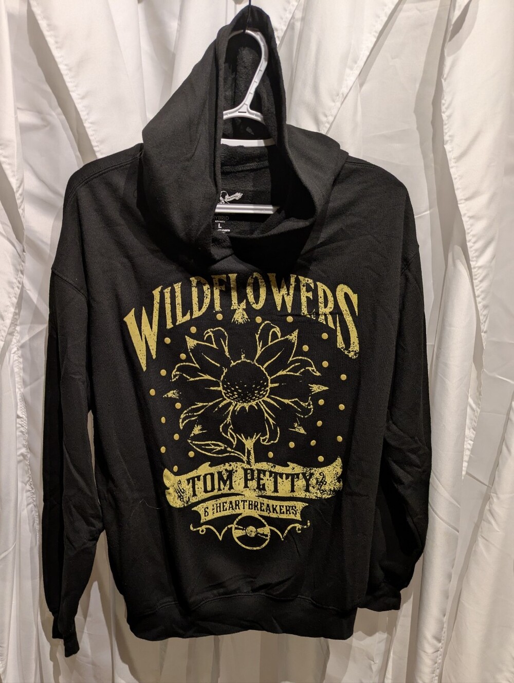 15 Tom Petty Wildflowers Oversized Fleece Hoodie Sweatshirt Black Large